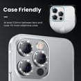 thumbnail image 4 of PINHEN  for iPhone 13 Pro - iPhone 13 Pro Max Camera Lens Protector, 9H Tempered Glass Camera Cover Screen Protector Metal Individual Ring for iPhone 13Pro 6.1 inch iPhone 13 ProMax 6.7 inch, 4 of 7