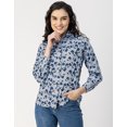 thumbnail image 2 of Moomaya Long Sleeves Spread Collar Shirt Printed Shirt - Women's Stylish Shirt, 2 of 9