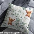 thumbnail image 3 of Cute Bear Fabric by the Yard,Kids Kawaii Animal Upholstery Fabric,Jungle Wildlife Decorative Fabric,Watercolor Eucalyptus Leaves Decor Indoor Outdoor Fabric,5 Yards, 3 of 5