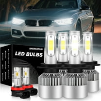 Fits 2013-2018 BMW 320i xDrive LED Headlight Bulbs High Low Beam Fog Light Set 6000K White 6pcs