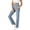 #212-Light Blue, variant on Cutuoiiu Women Comfortable Solid Color Elastic Waist Stretch Pants with Pockets Everyday Wear False Jeans Gifts