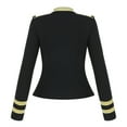 thumbnail image 2 of Honganda Blazer Style Britannique pour Femmes à Manches Longues avec Col Montant et Fermeture Éclair, 2 of 6