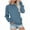 Womens Clothing Blue, variant on Womens Long Sleeve Pullover, Crewneck Sweatshirts for Women Fall Fashion Loose Fit Solid Color Athletic Thin Sweaters with Pockets S-2XL