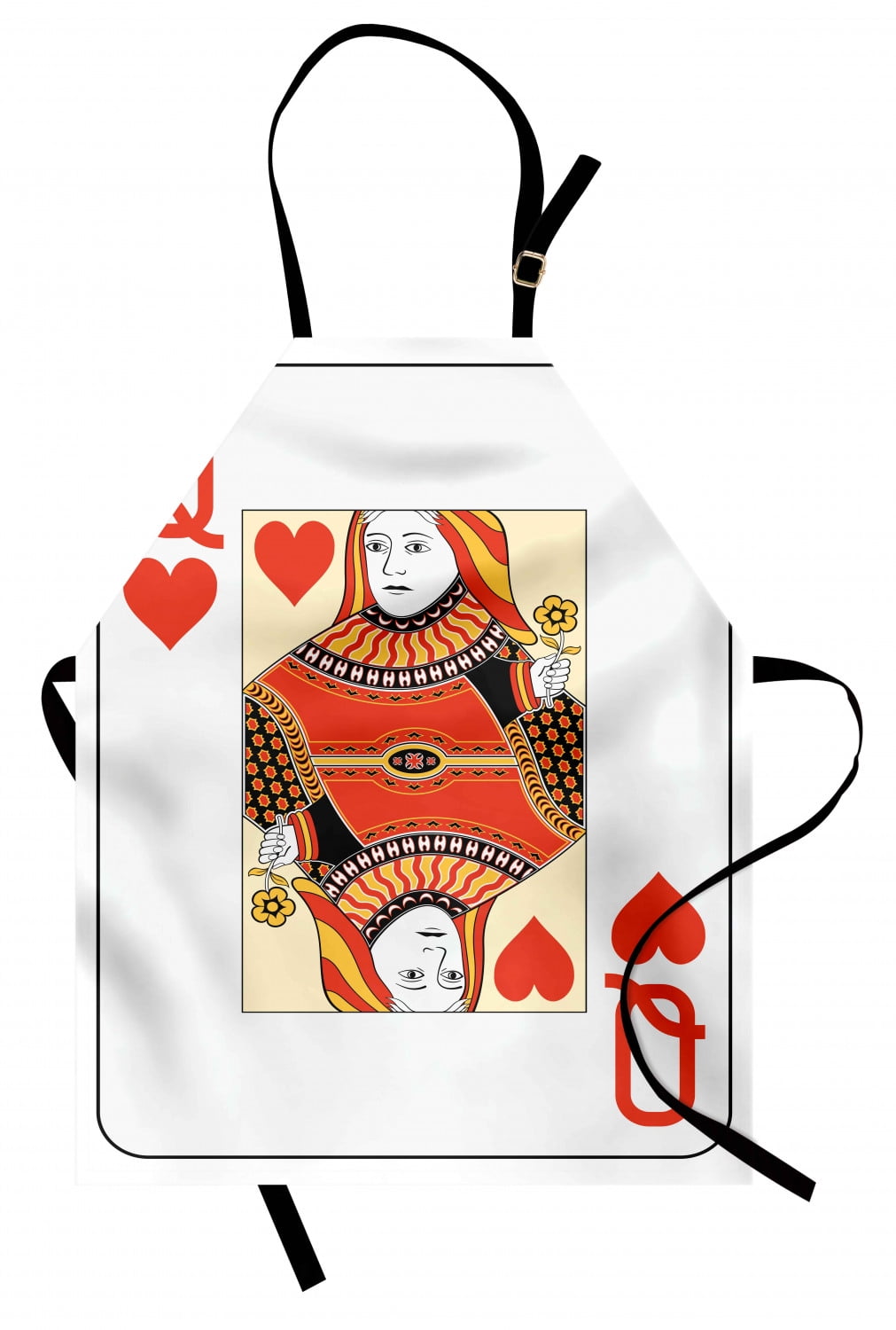 Queen Apron Queen of Hearts Playing Card Casino Design Gambling Game