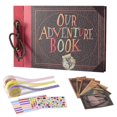 thumbnail image 1 of Our Adventure Book Scrapbook Handmade DIY Family Scrapbooking Album with Embossed Letter Cover Retro Photo Album ST-001, 1 of 4