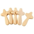 thumbnail image 3 of SDJMa Pocket Crosses, 4.2"x2.4" Small Wooden Cross, Hand Held Mini Cross Easter Religious Gift for Family Friends Christian, 3 of 9
