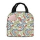 thumbnail image 1 of Easygdp Paisley Floral 5 Bolsa Térmica Premium - Tela Oxford Impermeable, Gran Capacidad, Bolsillo Frontal, Unisex para Trabajo, Escuela, Actividades al Aire Libre y Picnics, 1 of 8