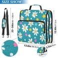 thumbnail image 2 of FORMRS Zipper Binder with Shoulder Strap 2-inch Ring 500 Sheet Capacity File Bag, Small Daisy, 2 of 5