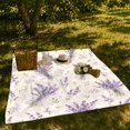 thumbnail image 7 of Lavender Bouquets With Lilac Bows, Cozy Flannel Blanket for Lavender Bouquet Enthusiasts, Romantic Botanical Watercolor Pattern Home Decor for Living Room and Bedroom, Mother's Day Gift, 7 of 7