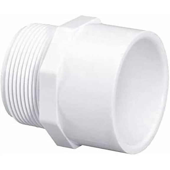 1 Inch PVC Male Adapter Pipe Fitting - SCH 40 PVC Fittings 1 Inch MNPTx 1 Inch Slip Socket PVC Connectors - PVC Pipe Connectors for Plumbing Water Line – Male Adapter Fitting