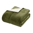 thumbnail image 4 of Chic Home Ernest 3-Piece Novelty Sherpa Micro plush Blanket Set, Queen, Green, 4 of 4