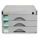 thumbnail image 3 of Archivador de escritorio con cajón, archivador empresarial multicapa con cerradura Con 3 cajones, 3 of 9