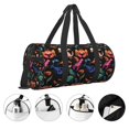 thumbnail image 3 of Balery Animals Under Water Bolsa de Gimnasio para Mujeres y Hombres, Bolsa de Viaje Impermeable, Bolsa de Fin de Semana con Compartimento para Zapatos y Bolsillo Húmedo, 3 of 6