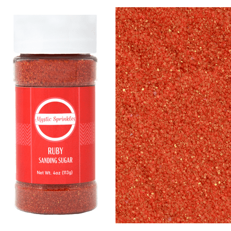 Mystic Sprinkles Ruby - Red Sanding Sugar 4 oz.
