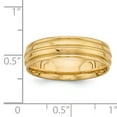 thumbnail image 3 of 14K Yellow Gold Standard Comfort Fit Fancy Band Ring Size 13.5, 3 of 7