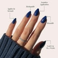 thumbnail image 4 of Glamnetic Press-On Nails – Midnight Blue | Dark Navy Almond Nails, " Salon Quality" , 30 Count, 4 of 6