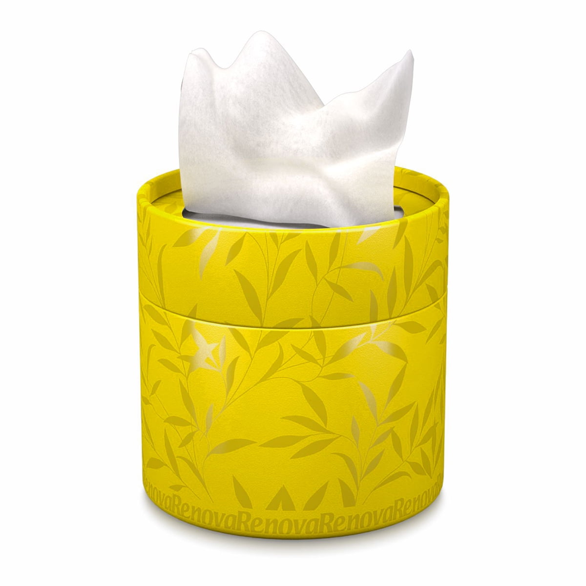 White Facial TissueColored Round Box 3 Ply40 Tissues