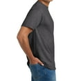 thumbnail image 3 of Hanes Beefy-T Short Sleeve T-Shirt for Men’s, Crewneck Casual Blank Shirt Charcoal Heather Tee, L, 3 of 5