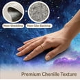 thumbnail image 6 of ODIKA 9'x12' Washable Area Rug Non-Slip, Chair-Friendly Large Galaxy Nebula Swirling Cosmic Meteorite Motif Planetary for Dining Room, Basement, Office, 6 of 7