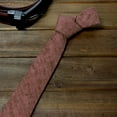 thumbnail image 2 of Spring Notion Men's Mottled Linen Skinny Necktie, 2 of 4