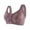 Grey, variant on Front Closure Bras for Women Plus Size Lightweight Comfortable Wide Strap Seamless Wireless Push Up Bralettes