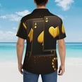thumbnail image 4 of Disketp Casino Playing Cards Hawaiian Shirts for Men,Mens Casual Short Sleeve Button Down Shirts Beach Shirt,X-Large, 4 of 7