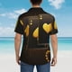 thumbnail image 4 of Balery Casino Playing Cards Camisas hawaianas de manga corta para hombre, camisas playeras de corte holgado, camisas de vacaciones con botones,Medium, 4 of 7