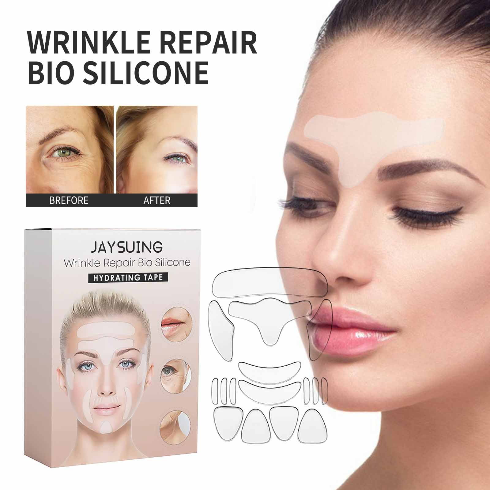 BEFOKA Face Lift Tape Instant Face Lift Tape Ultra-thin Waterproof and High  Elasticity Makeup Tool To Hide Facial Wrinkles Lifts Loose Skin