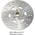 thumbnail image 6 of Rear Axle Assembly Complete Wheel Hub Kit & Brake Assembly & 116 Links T8F Chain for Go Kart Quad Trike Drift Bikes, 6 of 8