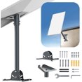 thumbnail image 2 of Soporte Starlink: compatible con soporte Starlink Gen 3. Kit de montaje en techo Starlink ajustable de acero inoxidable V3. Incluye tubo y adaptador para montaje en pared o techo (gris)., 2 of 7