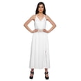 thumbnail image 1 of Moomaya Solid Sleeveless Adjustable Spaghetti Strap Long Dress For Women, 1 of 6