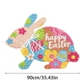thumbnail image 2 of Indoor Carpet Runner with Easter Bunny Pattern | Absorbent Velvet Rug for Home and Indoor Use, 2 of 6