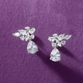thumbnail image 7 of Ross-Simons Rhodium-Plated Climber Drop Earrings With 3.50 ct. t.w. Czs, Women's, Adult, 7 of 7