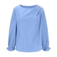 thumbnail image 2 of SHE IS My Orders past Orders Long Sleeve V Neck Shirts for Women Going out Tops for Women Plus Work Blouses for Women Plus Vintage Tees for Women Retro, 2 of 5