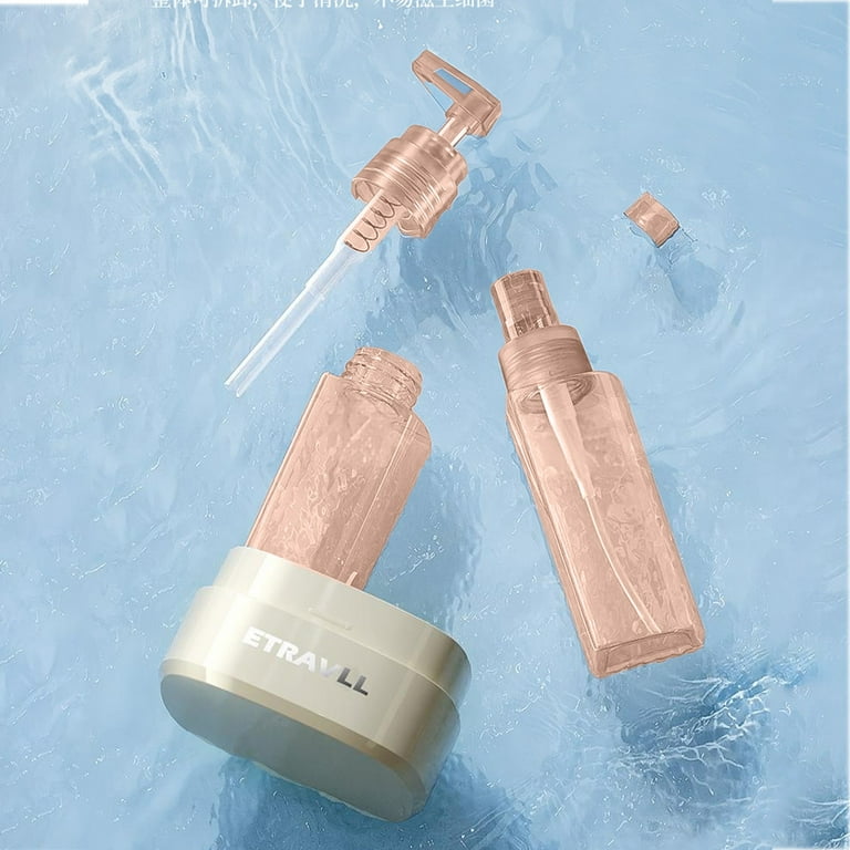 4 Pack Travel Bottles Leak Proof Refillable Dispenser Set for