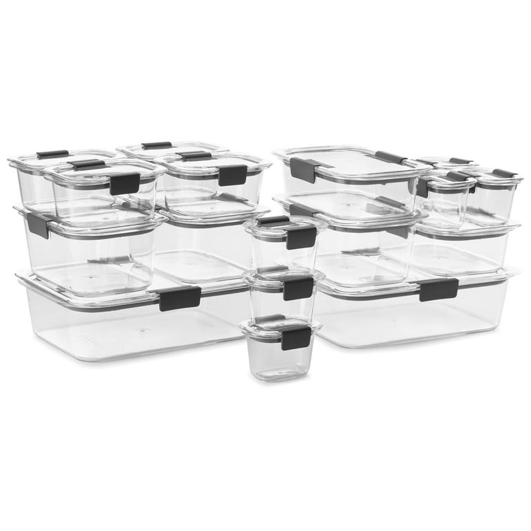Rubbermaid Brilliance Food Storage Containers, 36 Piece Variety