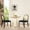 Ebony Black, variant on Panama 18.5" Curved Resin Cane Rattan Side Dining Chair, Set of 2, Ebony Black Boucle