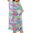 thumbnail image 4 of HELLHERO Polyester Summer Beach Cover Ups for Hawaii Lightweight Free Size Swimwear Coverup Iridescent Pearl Scales, 4 of 5