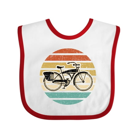 

Inktastic Cycling Vintage Bicycle for Cyclist Gift Baby Boy or Baby Girl Bib