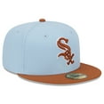thumbnail image 3 of Men's New Era Light Blue/Brown Chicago White Sox Spring Color Basic Two-Tone 59FIFTY Fitted Hat, 3 of 6