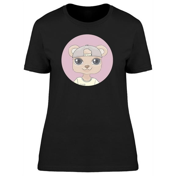Bear With Cool Hat Tee Women's -Image by Shutterstock
