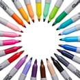 thumbnail image 3 of Sharpie Fine Point Permanent Marker, Assorted Colours, 5 Count, 3 of 3