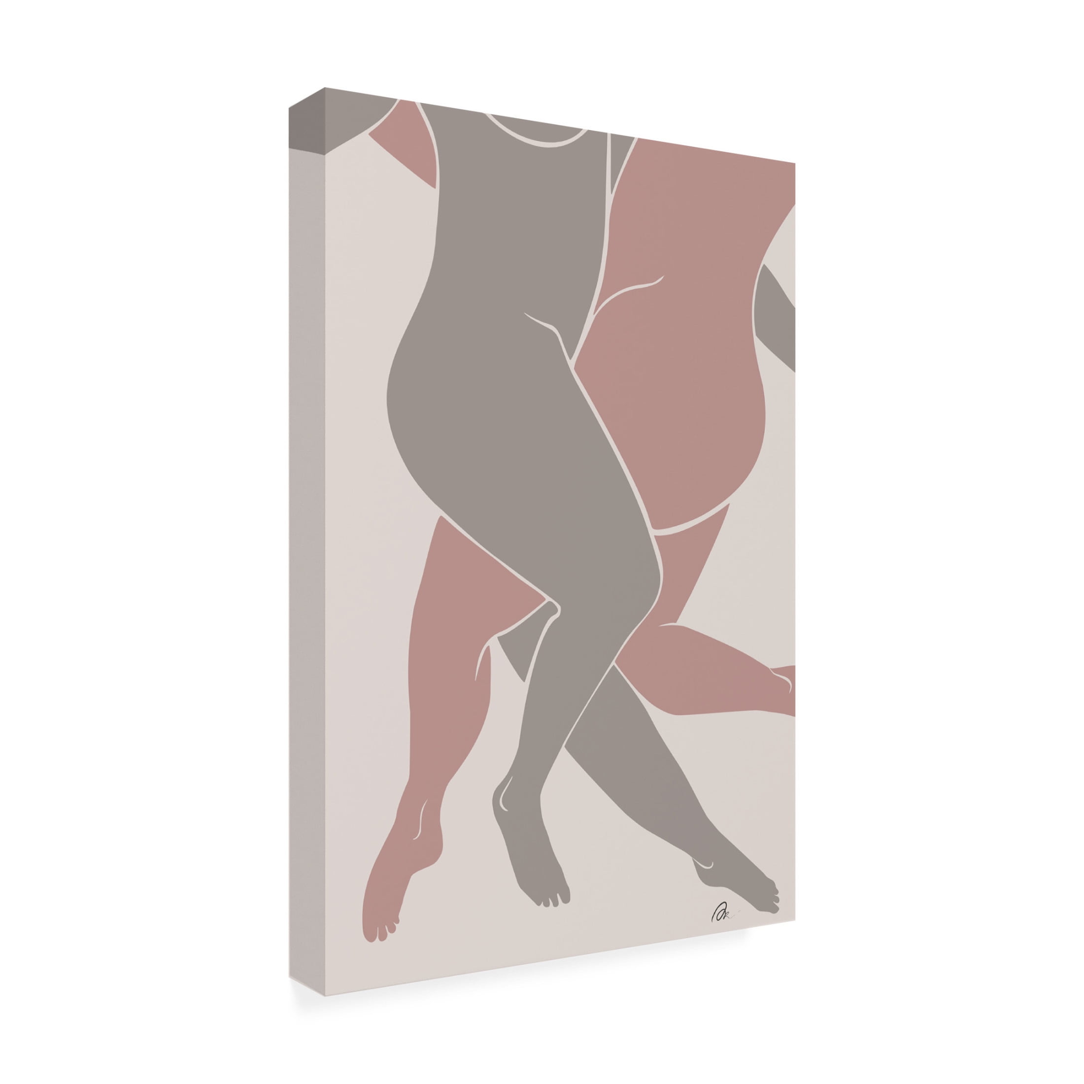 Trademark Fine Art Pictufy Studio II Lovers Pink Canvas Wall Art
