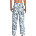 thumbnail image 3 of Picia Nautical Theme Anchors Mens Soft Woven Cotton Elastic Waistband Sleep Pajama Pant Lounge Sleep Pant With Pockets And Drawstring-Small, 3 of 9