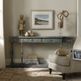 thumbnail image 2 of Bowery Hill 4-Drawer Modern Wood Console Table with Bottom Shelf in Azure Blue, 2 of 3