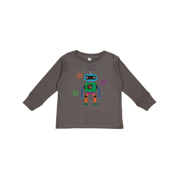 Inktastic Funny Robotics Team Robot Boys or Girls Long Sleeve Toddler T-Shirt