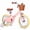 Peach, variant on Vollsch 12 Inch Kids Retro Vintage Style Bike for Age 7-15 Years Old Little Girls Toddlers Bicycles with Basket Training Wheels and Bell Mint Green