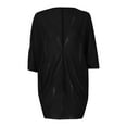thumbnail image 3 of Light Cardigans for Women Solid Color Long Sleeved Irregular Hem Pleated Cardigan on Clearance, 3 of 3