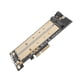 thumbnail image 2 of Tarjeta adaptadora PCI-E B-key+M-key M.2 NGFF+NVME Interfaz NGFF SSD Convertidor de disco duro, 2 of 5
