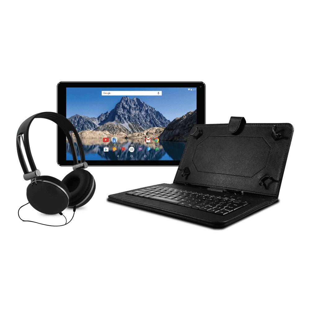 Ematic EGQ236 10" 16GB Android 8.1 Oreo Tablet with Keyboard Folio Case